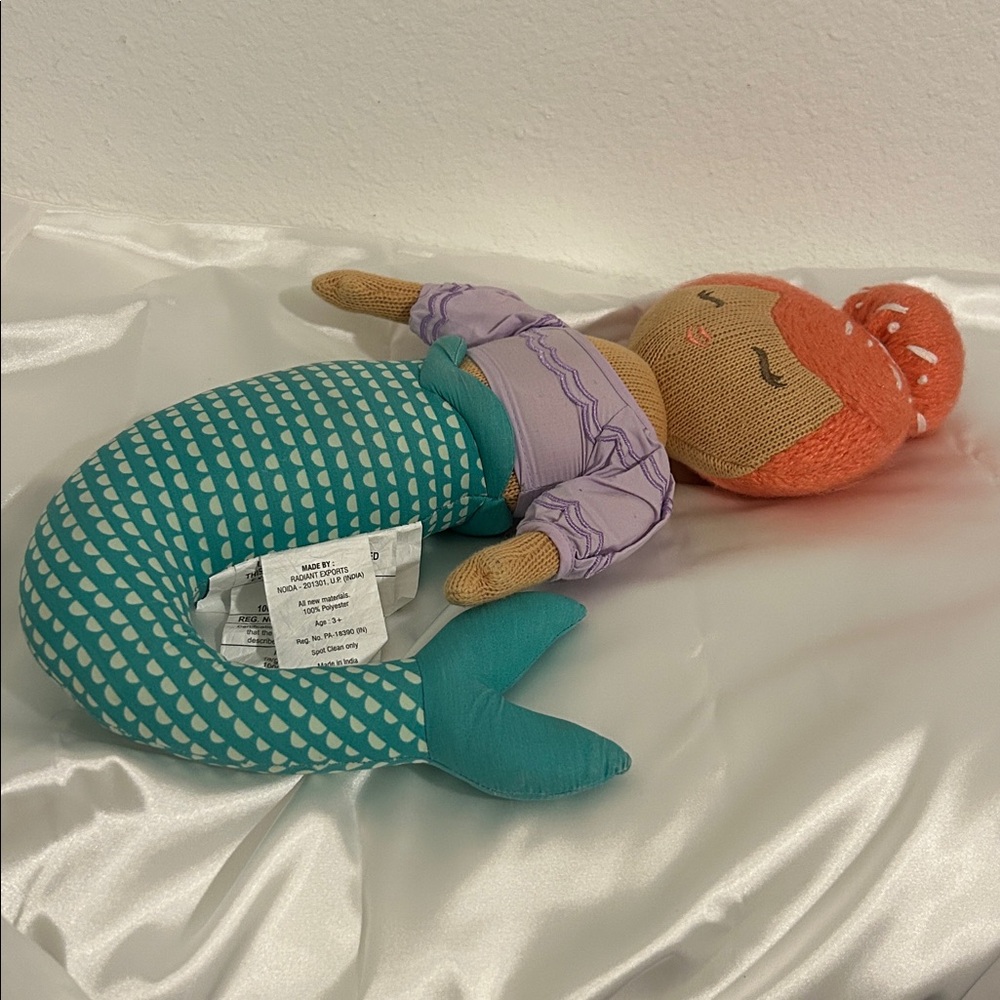 PILLOWFORT DECORATIVE MERMAID PILLOW 16” Plush Toy - Picture 2 of 9